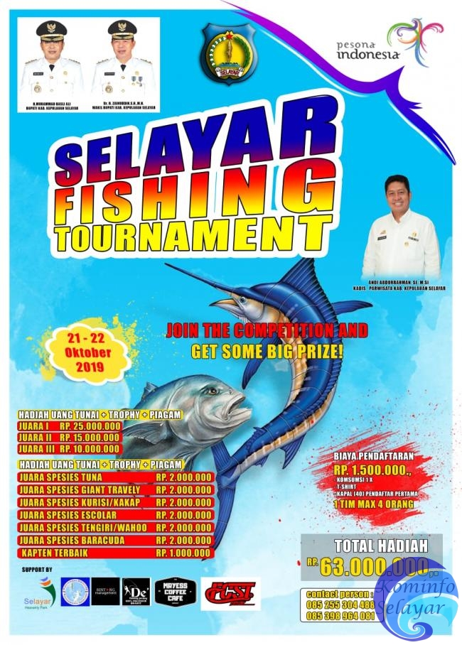 Seru! 67 Tim Resmi Teregister Bakal Ramaikan Selayar Fishing Competition