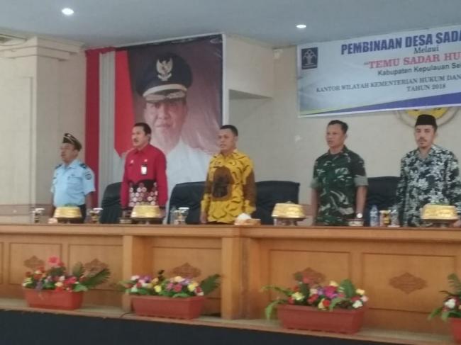 Temu Sadar Hukum, Kanwil Kemenkumham Sulsel Bina 4 Desa di Selayar