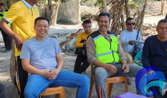 Kesekian Kalinya Bupati Basli Ali Tinjau Progres Pembangunan Pelabuhan Fery Pasilambena.