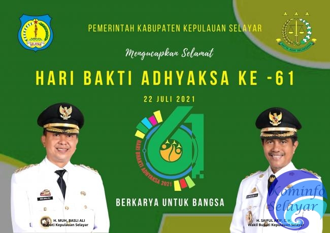 Hut HBA Ke - 61, Bupati Apresisasi Kinerja Kejaksaan Negeri Selayar