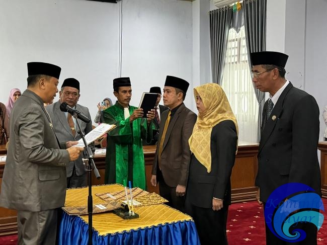 Lantik Pejabat, Bupati Basli Ali Tekankan Ciptakan Inovasi Yang Tidak Menyulitkan Masyarakat