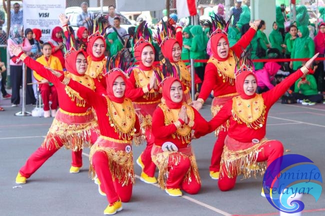 Perwosi dan Dharma Wanita Selayar Ikut Lomba Senam Kreasi Meraih Bintang di Makassar