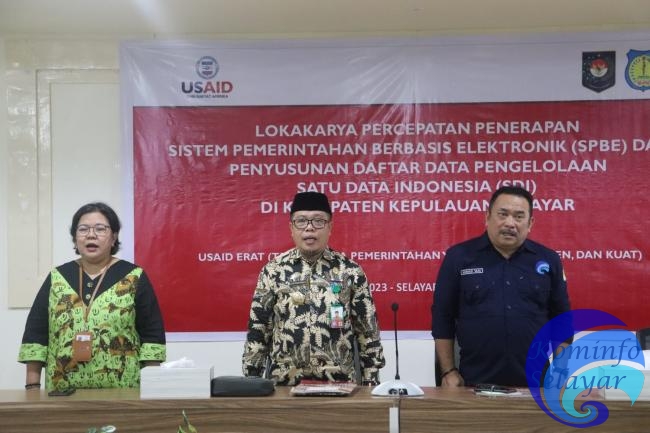Asisten Pemerintahan dan Kesra Resmi Buka Lokakarya Percepatan Penerapan SPBE dan Penyusunan Daftar Data Pengelolaan SDI