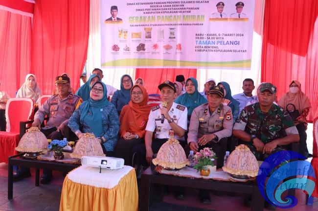 Sinergi Bersama Pemkab Selayar dan Forkopimda Gelar Gerakan Pangan Murah Jelang HBKN 2024