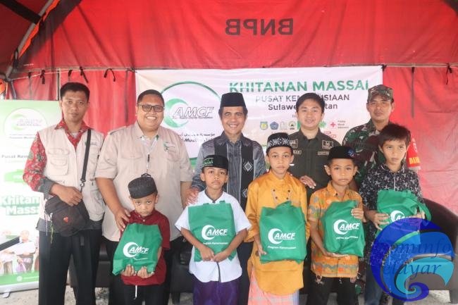 Wabup Hadiri Bakti Sosial Khitanan Massal Yang digelar oleh AMCF