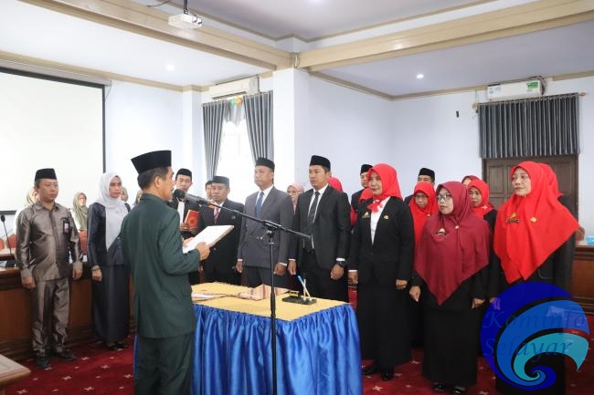 Sejumlah Kepala Sekolah, Pengawas dan Pejabat Fungsional Dilantik, Berikut Pesan Wabup Kepulauan Selayar 