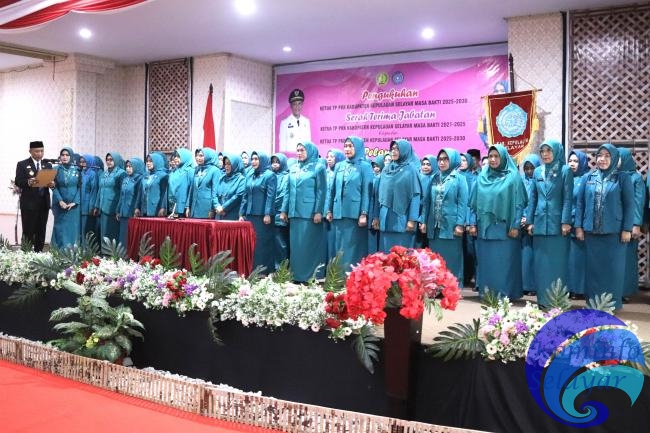 Pelantikan Pengurus TP PKK, Bupati Natsir Ali Harap Kader Ikut Sukseskan Program Perioritas Pemerintah