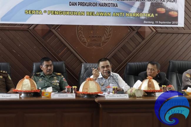 Kepala BNK Kepulauan Selayar Kukuhkan Relawan Anti Narkotika