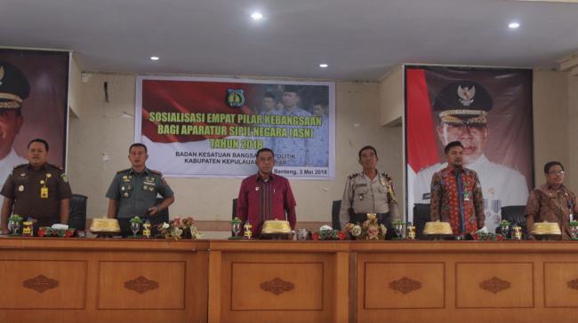 Kesbangpol Selayar Gelar Sosialisasi Empat Pilar Kebangsaan Bagi ASN 