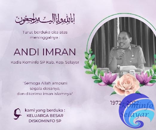 Inna lillahi wa inna ilaihi raji'un, Andi Imran Kadis Kominfo Selayar Meninggal Dunia