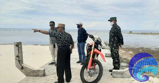 Kunker di Pasimarannu, Bupati Basli Ali tinjau lokasi pembangunan Pelabuhan Fery