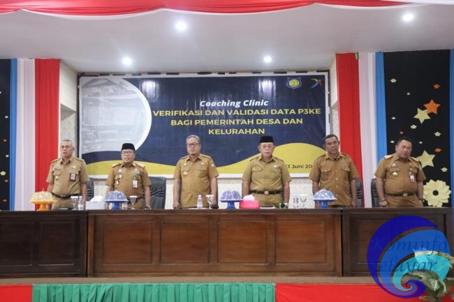 Sekda Selayar Buka Coaching Clinic Verifikasi dan Validasi data P3KE