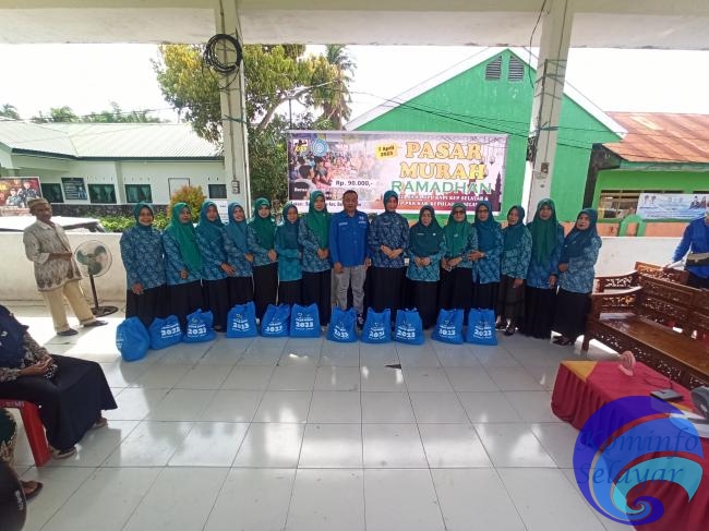 Pasar Murah DPD KNPI Kerja Sama TP PKK di Kelurahan Batangmata Siapkan 450 Paket Beras