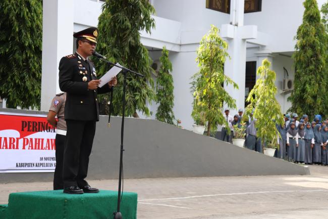 Kapolres Kepulauan Selayar Pimpin Upacara Peringatan Hari Pahlawan ke-72