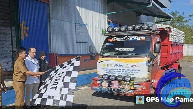 Kadis Pertanian Al Amin Lepas Bantuan Pangan Tahap III Untuk Lima Kecamatan Kepulauam