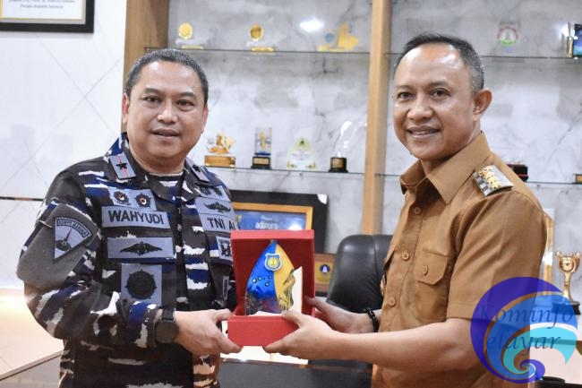 Danlantamal VI Kunker Keselayar, Bupati Natsir Harapkan Pangkalan TNI AL Diwilayahnya  Segera Terbangun