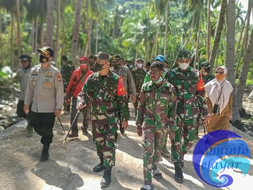 Tinjau Lokasi TMMD ke-111 Selayar, Danrem 141/Toddopuli: Kinerja Satgas TMMD Luar Biasa