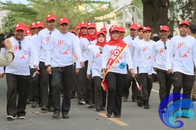 Semarak HUT ke-78 RI di Selayar,  Instansi  dan OPD  Lomba Gerak Jalan Indah