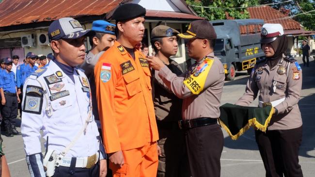 Serentak, Polres Kepulauan Selayar Gelar Apel Ops Ketupat 2018