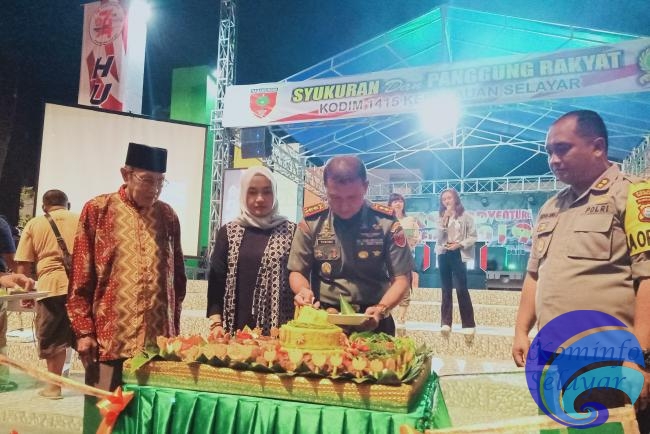 Malam Festival Trail Adventure Challenge 2019 Meriah dan Sukses, Dandim Potong Tumpeng