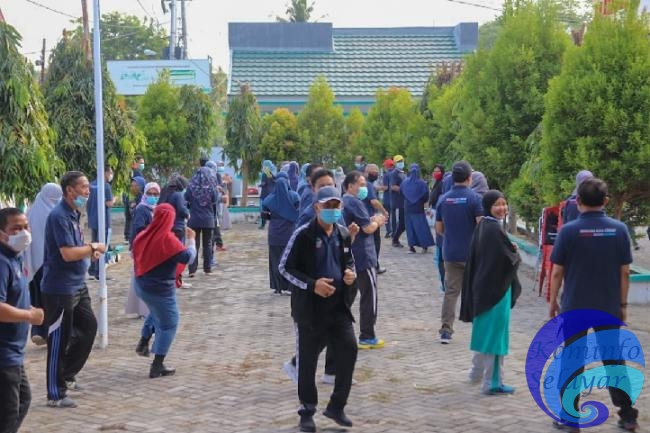 Sekda Bersama Dinkes Selayar Kampanyekan Gerakan Masyarakat Hidup Sehat