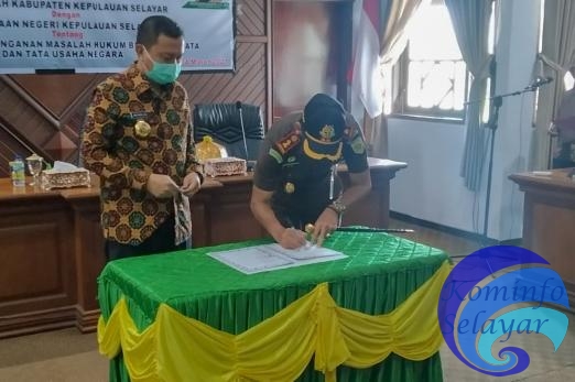 Bupati Selayar Teken MOU dengan Kajari, Terkait Penanganan Masalah Hukum PTUN