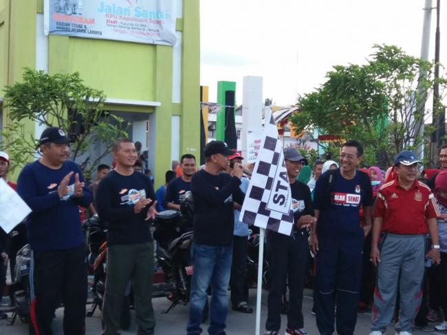 Sekda Kepulauan Selayar Lepas Peserta Jalan Santai Kampanye Damai Nasional 