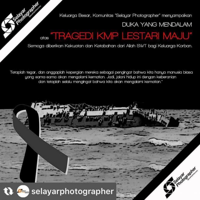 Komunitas Selayar Photographer Sampaikan Ungkapan Belasungkawa Atas Korban KMP Lestari Maju