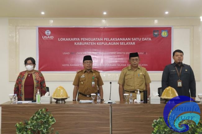 Lokakarya Diskominfo Bersama Usaid Erat Perkuat Pelaksanaan Satu Data Indonesia di Kepulauan Selayar