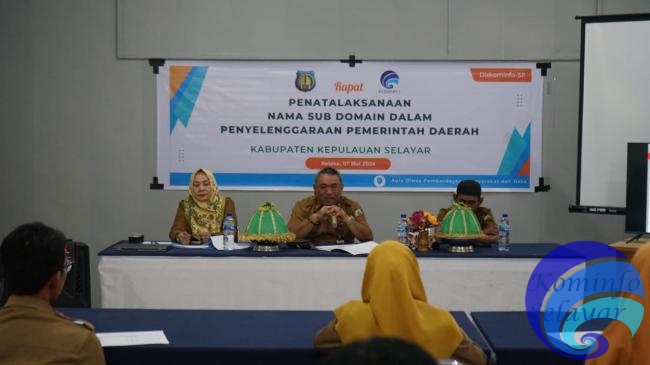 Bidang Aptika Diskominfo Selayar Rakor Penatalaksanaan Nama Sub Domain