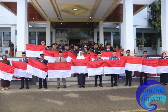 Hari Lahir Pancasila, Pemkab Selayar Launching Gerakan Pembagian Bendera Merah Putih