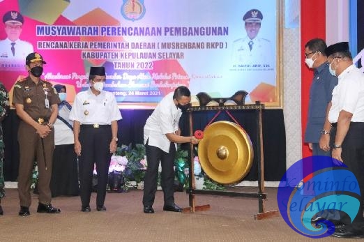 Resmi Digelar, Bupati Kepulauan Selayar Buka Musrenbang RKPD Tahun 2022