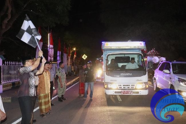 Sambut Hari Raya Idul Adha 1440 H, Bupati Kepulauan Selayar Lepas Peserta Takbir Keliling 