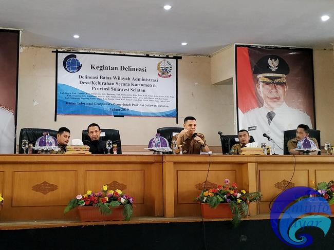 Drs. Suardi Buka Delineasi Batas Wilayah Administrasi Desa/Kelurahan Secara Kartometrik