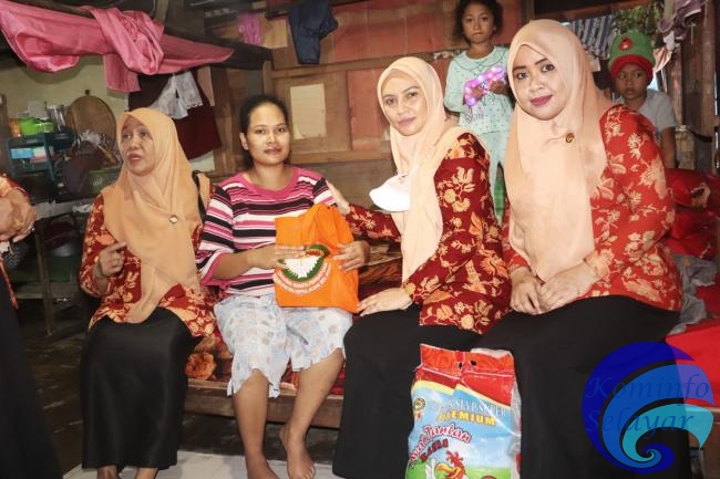 Anjangsana DWP Selayar Kunjungi Warga yang Terindikasi Stunting dan Ibu Hamil