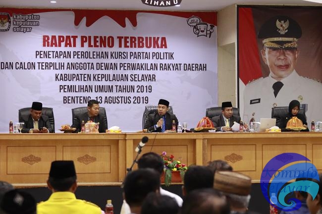 Rapat Pleno KPU Selayar Tetapkan Jumlah Kursi dan Calon Legislatif Terpilih