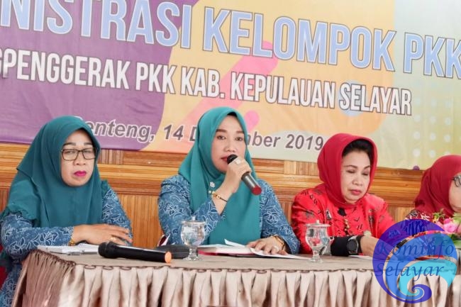 Pelatihan Administrasi Kelompok PKK Selayar, Hadirkan Narsum Tim Ahli PKK Sulsel