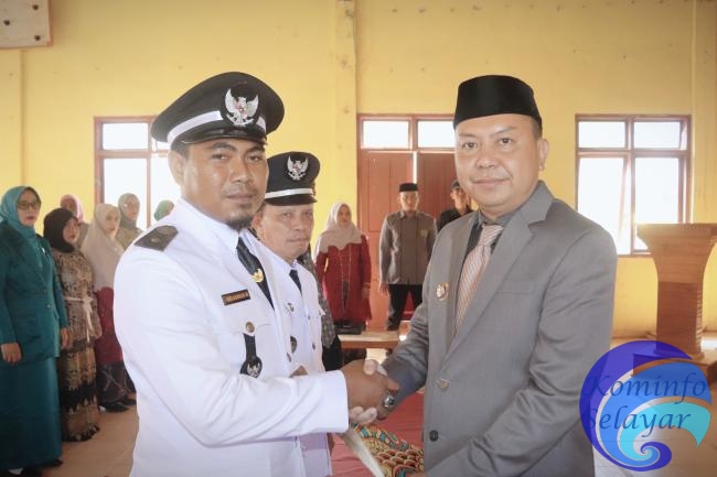 Bupati Basli Ali Serukan Pilkada Damai pada Pengukuhan Masa Jabatan Kades di Taka Bonerate