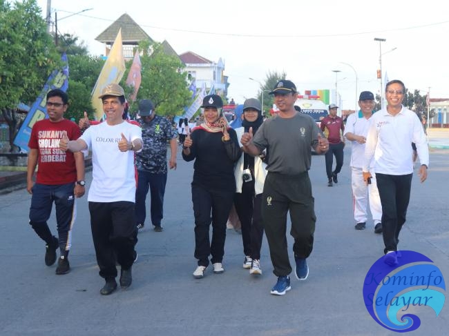 Wabup Kepulauan Selayar buka dan Lepas Peserta Kegiatan Colour Run 2023