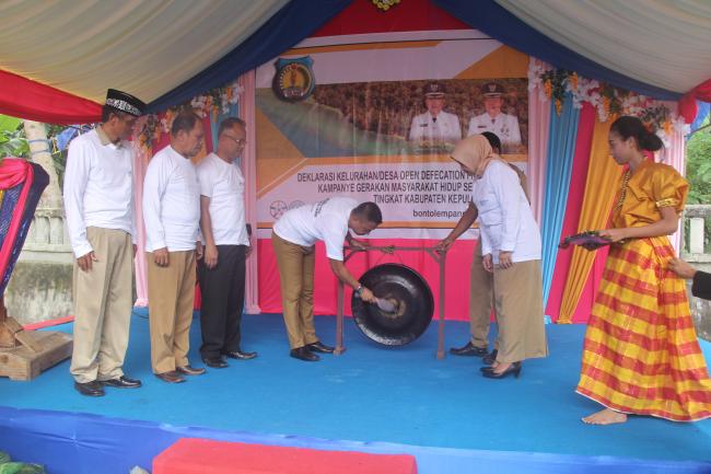 20 Kades dan Lurah Deklarasi ODF, Bupati Canangkan Germas Kabupaten Kepulauan Selayar