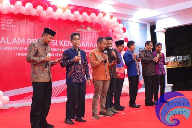 Malam Resepsi Kenegaraan Hut Ke78 RI di Kepulauan Selayar Berlangsung Meriah