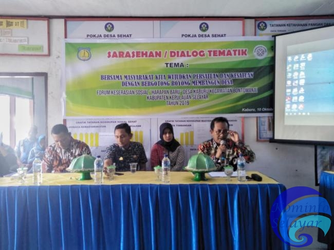 Peroleh Program Keserasian Sosial, FKS Desa Kaburu, Gelar Dialog Tematik