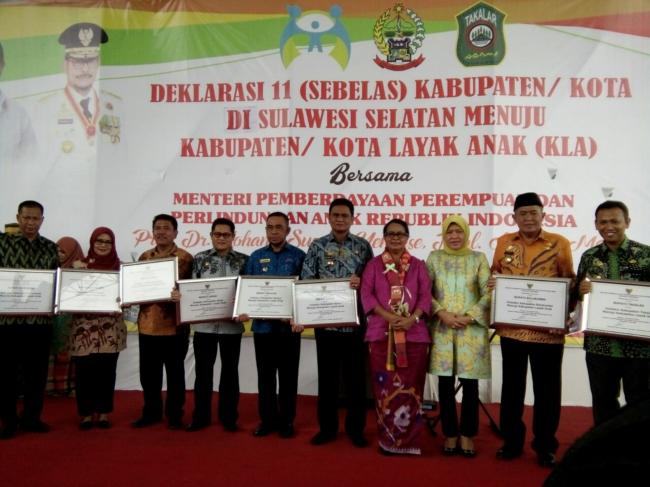 Wakil Bupati Kepulauan Selayar Hadiri Deklarasi KLA 