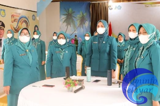 Daring, Ketua TP PKK Kepulauan Selayar Hadir pada Peringatan HKG PKK ke-50 Tingkat Nasional