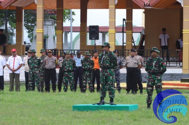 Siaga Terhadap Bencana Alam, Kodim 1415 Selayar Apel Gelar Pasukan