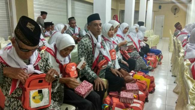 CJH Kepulauan Selayar Tiba di Asrama Haji Sudiang Makassar