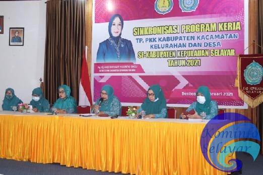 TP. PKK Kabupaten Kepulauan Selayar Singkronkan Program Kerja dengan PKK Kecamatan Desa dan Kelurahan