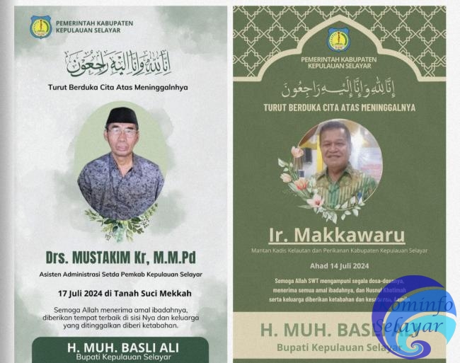 Duka Cita Menyelimuti Pemkab Kepulauan Selayar, Dua Pamong Senior Meninggal
