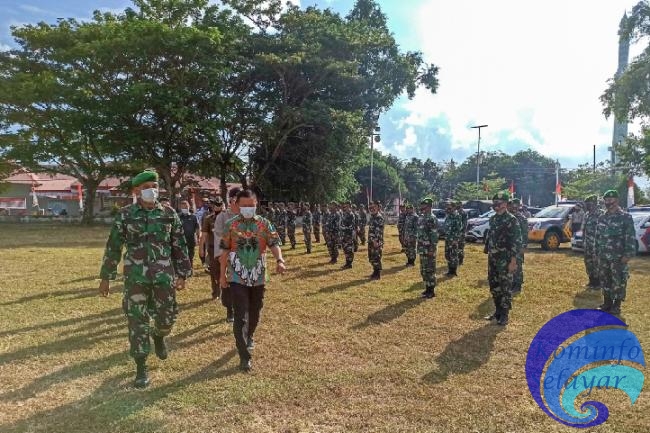 Kodim 1415 Selayar Apel Gelar Pasukan, Terkait Pendisiplinan Protokol Kesahatan