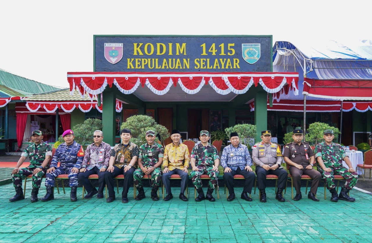Danrem 141/Toddopuli Kunjungi Kodim 1415/Kepulauan Selayar, Tegaskan Sinergitas TNI-Pemda